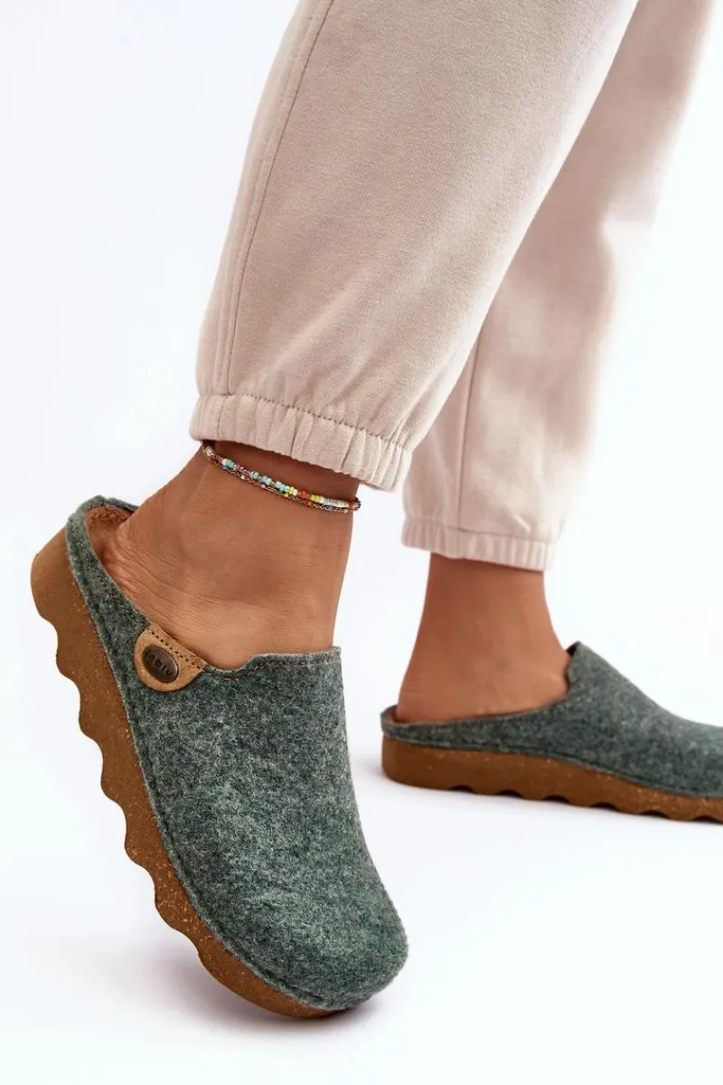 Kapcie Klasyczne|Klapki Damskie Klasyczne>INBLU Obuwie Domowe Kapcie Damskie Profilaktyczne DK000011 Zielone