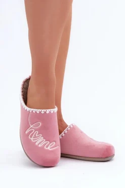 New INBLU Obuwie Domowe Kapcie Damskie GF000026 Różowe