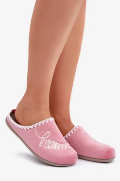 New INBLU Obuwie Domowe Kapcie Damskie GF000026 Różowe