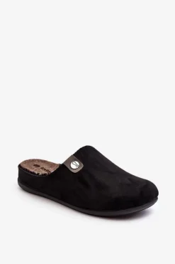 Kapcie Klasyczne|Klapki Damskie Klasyczne>INBLU Obuwie Domowe Kapcie Damskie GF000011 Czarne