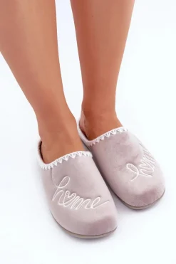 Kapcie Klasyczne|Klapki Damskie Klasyczne>INBLU Obuwie Domowe Kapcie Damskie GF000026 Beżowe