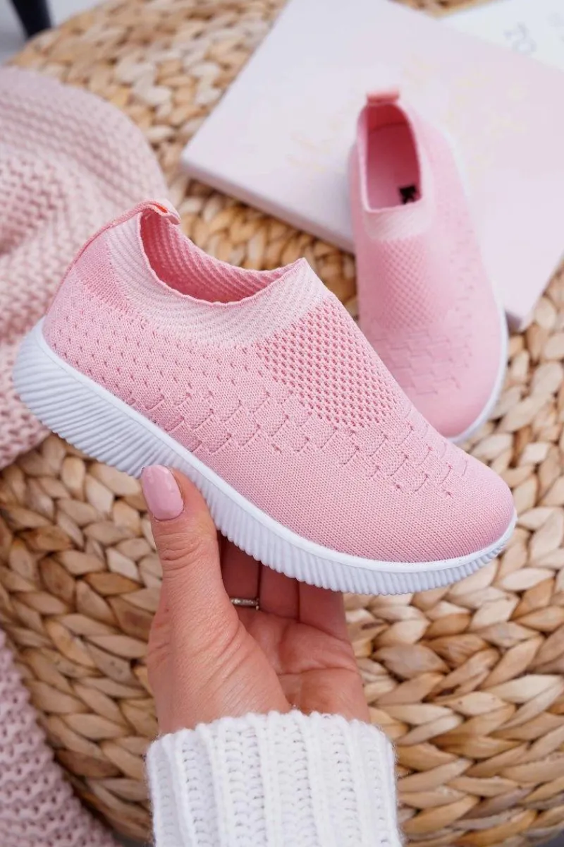 Dziewczęce>Boto Obuwie Sportowe Dziecięce Młodzieżowe Różowe Lambi