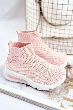 Dziewczęce>Boto Obuwie Sportowe Dziecięce Wysokie Różowe Tobi