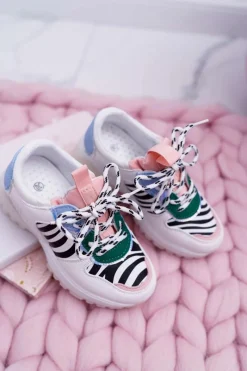 Outlet Obuwie Sportowe Dziecięce Młodzieżowe Białe Maja Dzieci Dziewczęce