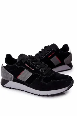 Sale Cross Jeans Obuwie Sportowe Męskie Czarne II1R4009C