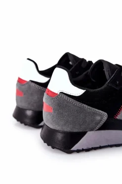 Sale Cross Jeans Obuwie Sportowe Męskie Czarne II1R4009C