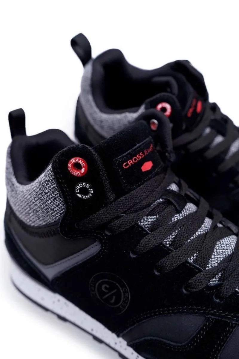 Obuwie Sportowe Męskie>Cross Jeans Obuwie Sportowe Męskie Czarne EE1R4119C