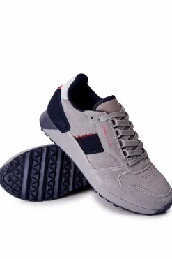 Cross Jeans Obuwie Sportowe Męskie Szare II1R4008C