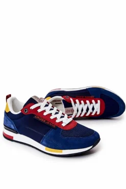 Clearance Obuwie Sportowe Męskie JJ1R4008C Granatowe Męskie Obuwie Sportowe Męskie