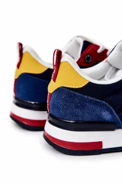 Clearance Obuwie Sportowe Męskie JJ1R4008C Granatowe Męskie Obuwie Sportowe Męskie