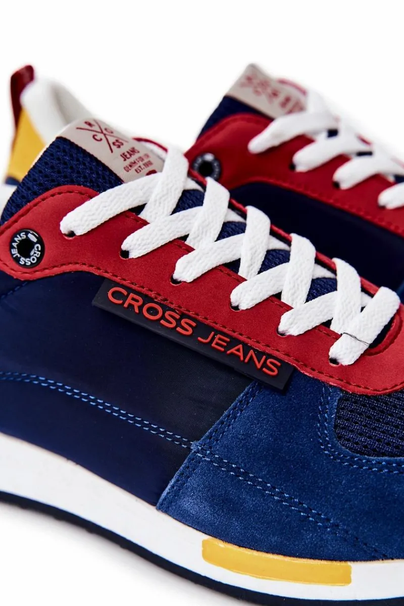 Clearance Obuwie Sportowe Męskie JJ1R4008C Granatowe Męskie Obuwie Sportowe Męskie