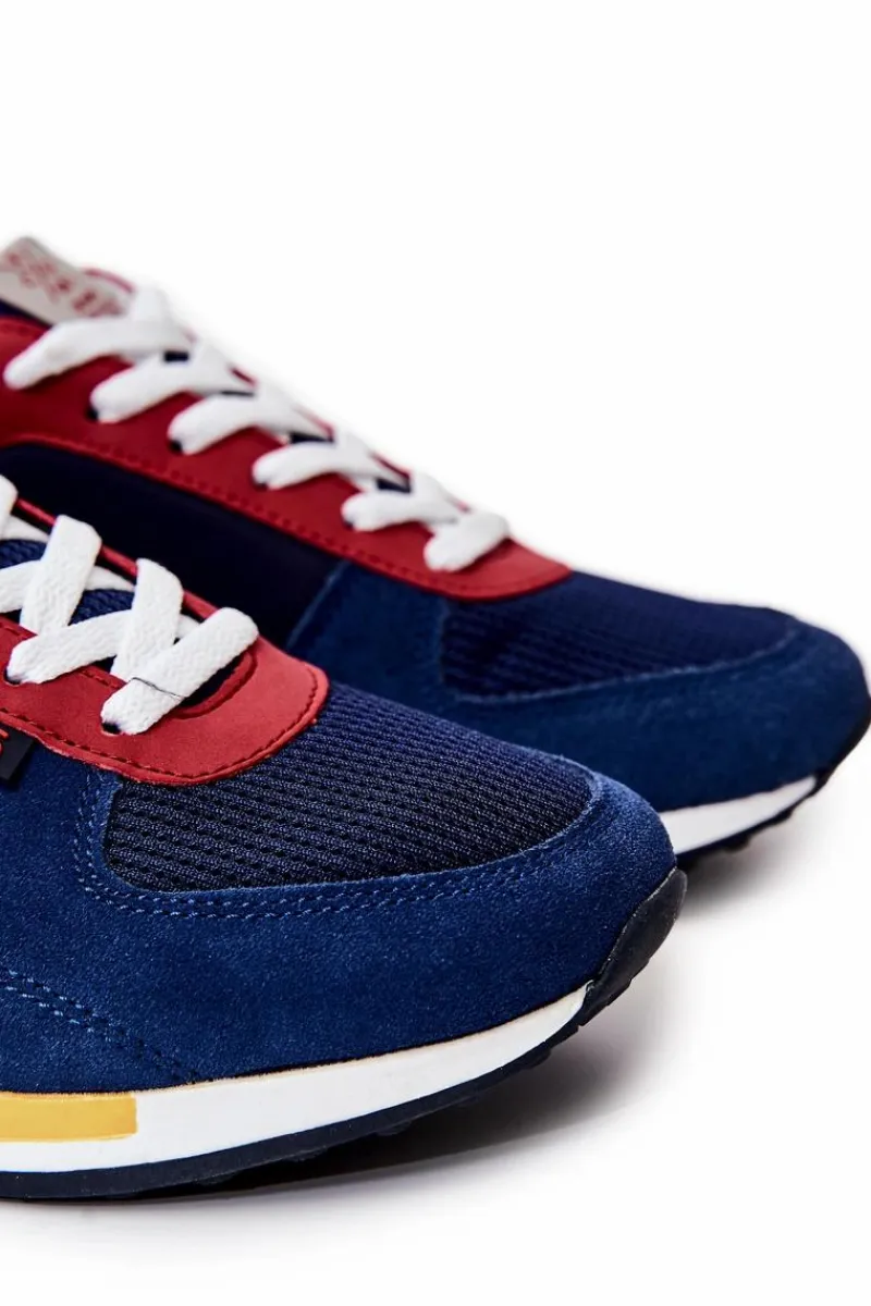 Clearance Obuwie Sportowe Męskie JJ1R4008C Granatowe Męskie Obuwie Sportowe Męskie