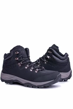 Sale Boto Obuwie Trekkingowe Męskie Ocieplane Czarne Jax
