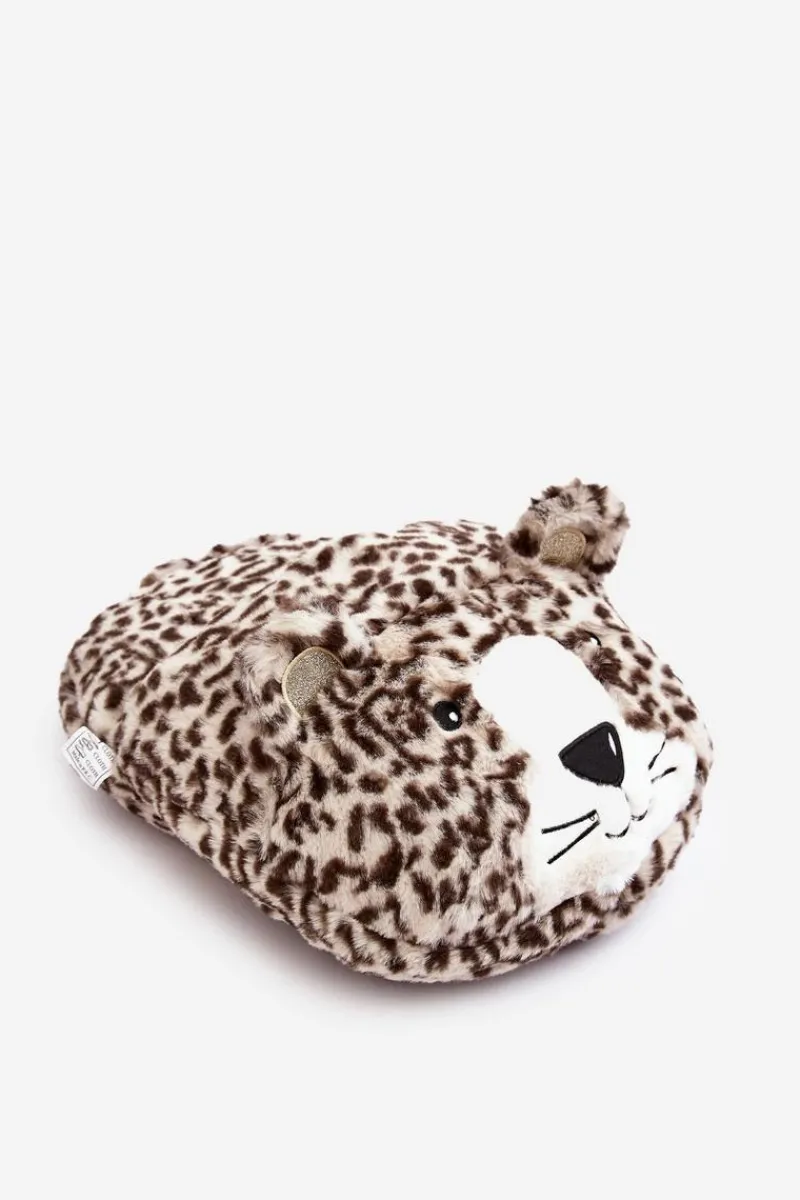 Discount Ocieplacz Na Stopy Beżowo-Brązowy Tygrys Vlefara Damskie Dziewczęce|Kapcie Klasyczne