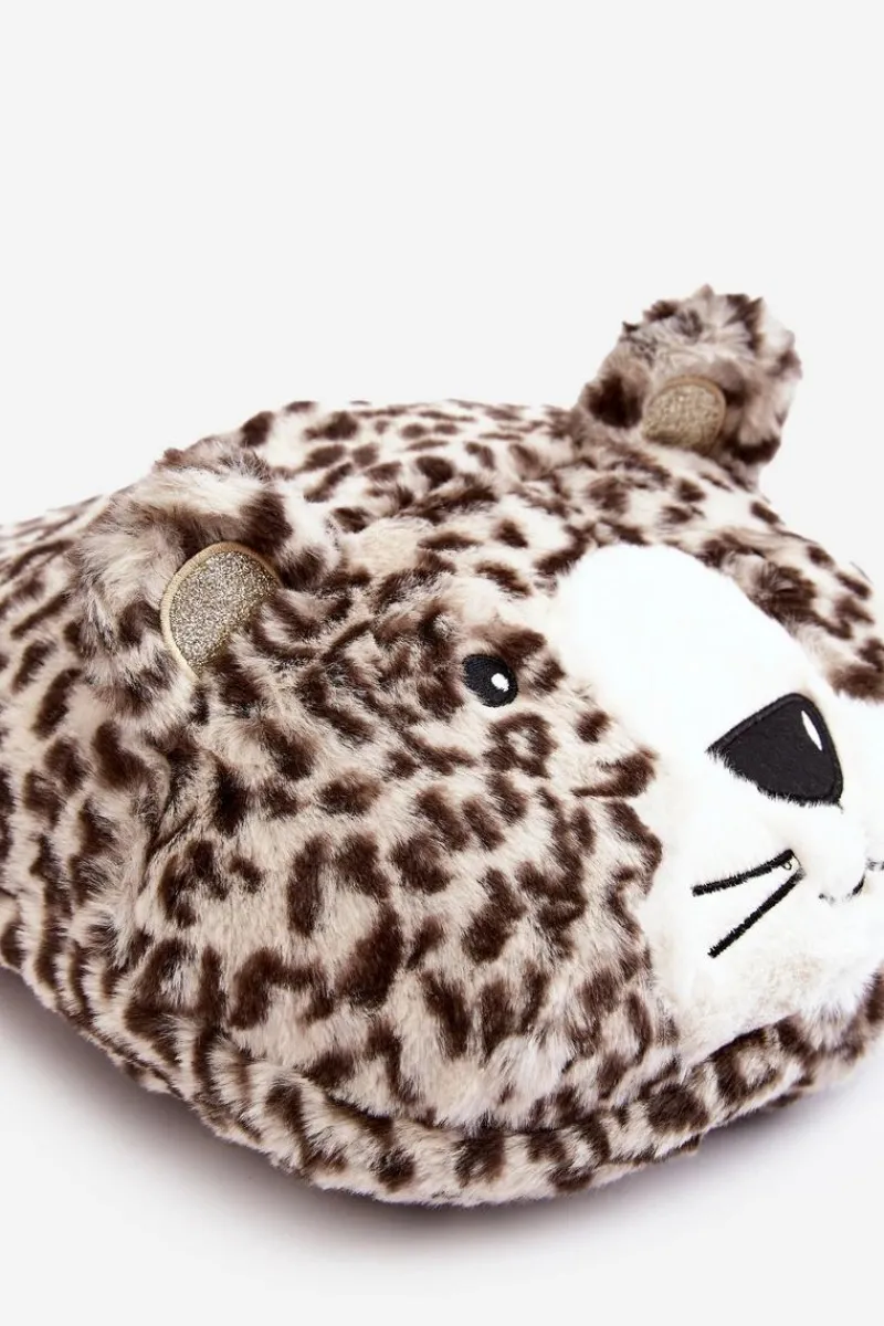 Discount Ocieplacz Na Stopy Beżowo-Brązowy Tygrys Vlefara Damskie Dziewczęce|Kapcie Klasyczne