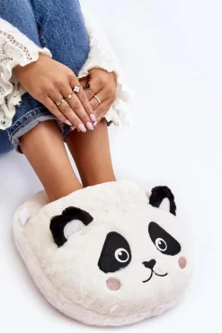 Dziewczęce|Kapcie Klasyczne>Boto Ocieplacz Na Stopy Biały Panda Vlefara