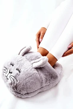 Dziewczęce|Kapcie Klasyczne>Boto Ocieplacz Na Stopy Króliczek Szary