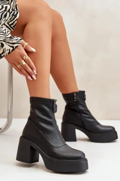 Botki Skórzane|Botki Na Słupku><noscript><img width=