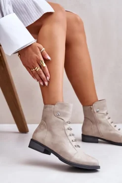 Czarne Botki|Botki Zimowe Damskie><noscript><img width=