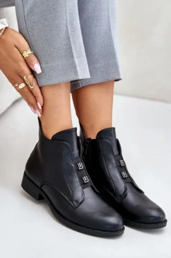 Botki Ocieplane|Czarne Botki><noscript><img width=