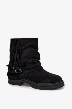 Botki Ocieplane|Czarne Botki><noscript><img width=