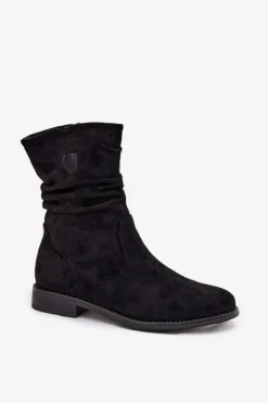 Botki Ocieplane|Czarne Botki><noscript><img width=