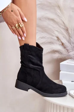 Botki Zimowe Damskie|Brązowe I Beżowe Botki><noscript><img width=