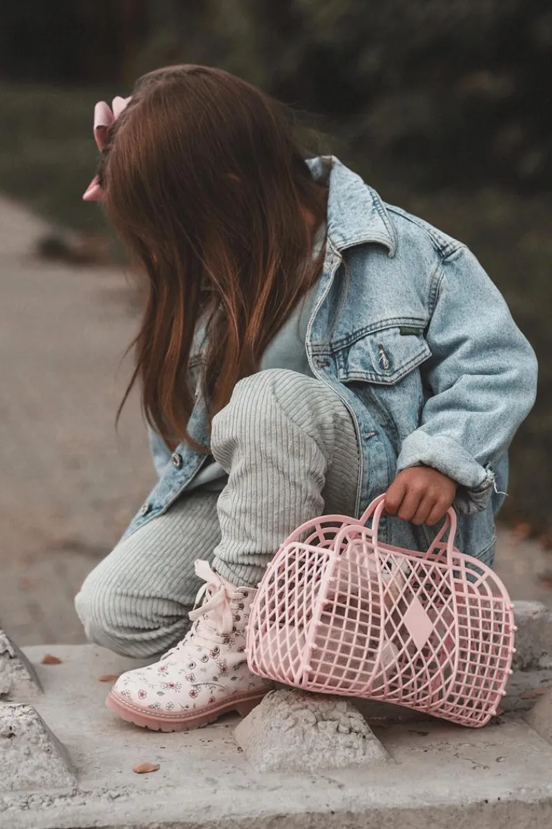 Dziewczęce>Boto Ocieplane Botki Dziecięce Na Suwak Różowe Dolida