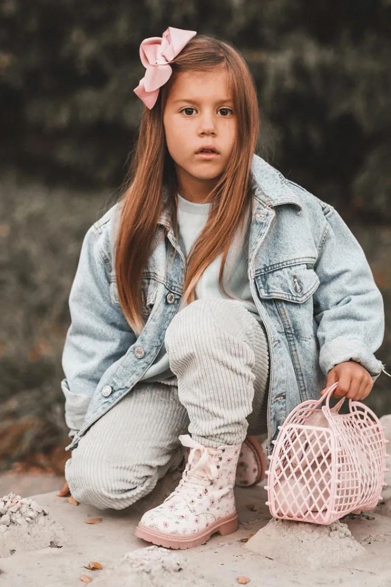 Dziewczęce>Boto Ocieplane Botki Dziecięce Na Suwak Różowe Dolida