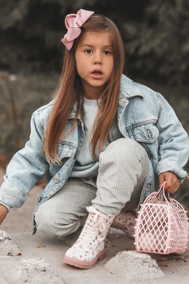 Dziewczęce>Boto Ocieplane Botki Dziecięce Na Suwak Różowe Dolida