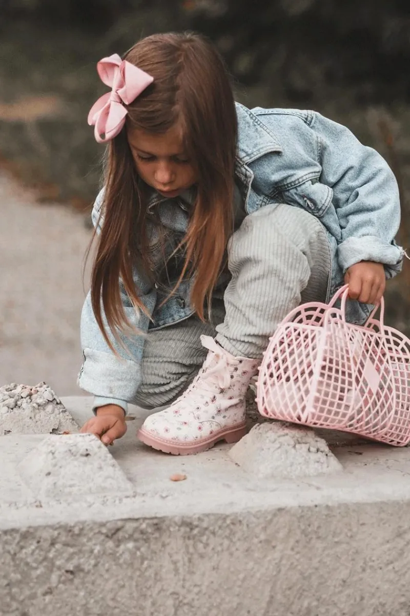 Dziewczęce>Boto Ocieplane Botki Dziecięce Na Suwak Różowe Dolida