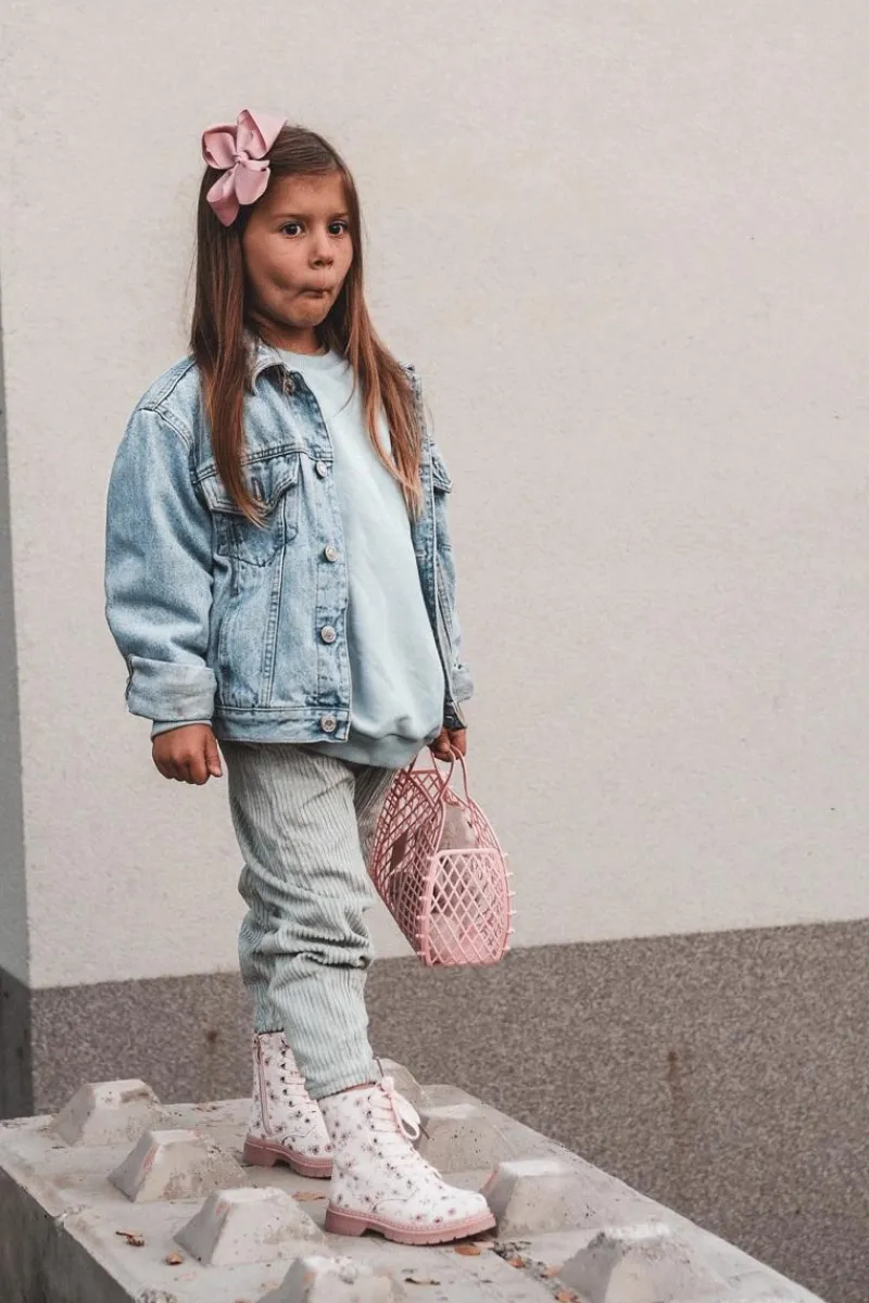 Dziewczęce>Boto Ocieplane Botki Dziecięce Na Suwak Różowe Dolida