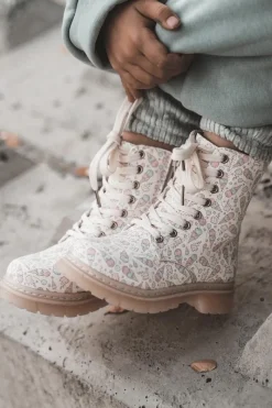 Ocieplane Botki Dziecięce Na Suwak Beżowe Dolida Dzieci Dziewczęce