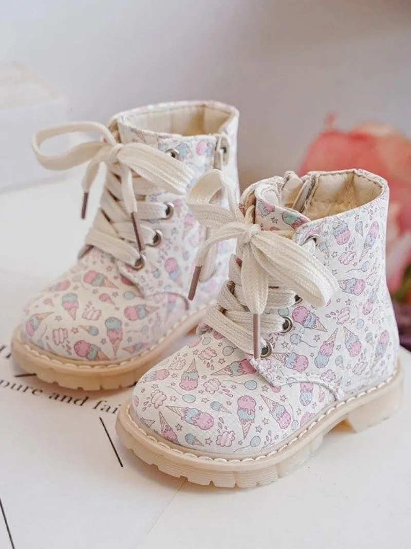 Ocieplane Botki Dziecięce Na Suwak Beżowe Dolida Dzieci Dziewczęce