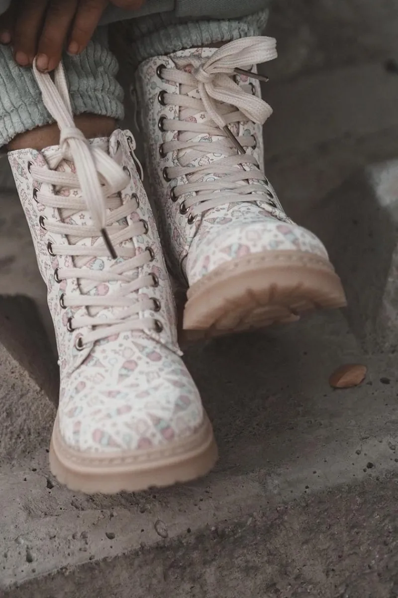 Ocieplane Botki Dziecięce Na Suwak Beżowe Dolida Dzieci Dziewczęce