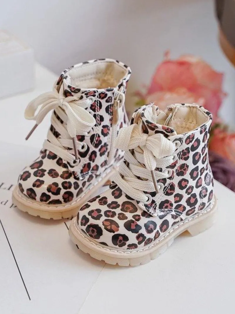 Dziewczęce>Boto Ocieplane Botki Dziecięce Na Suwak Beżowo-Brązowe Dolida Beżowy