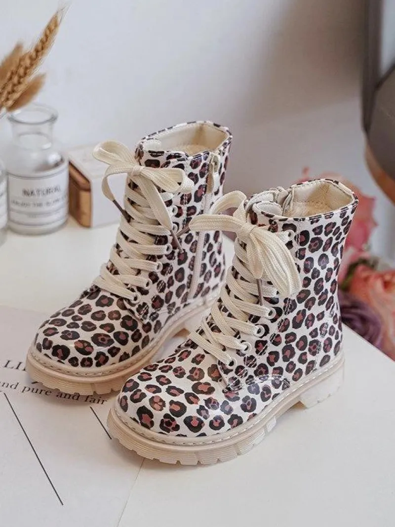 Dziewczęce>Boto Ocieplane Botki Dziecięce Na Suwak Beżowo-Brązowe Dolida Beżowy