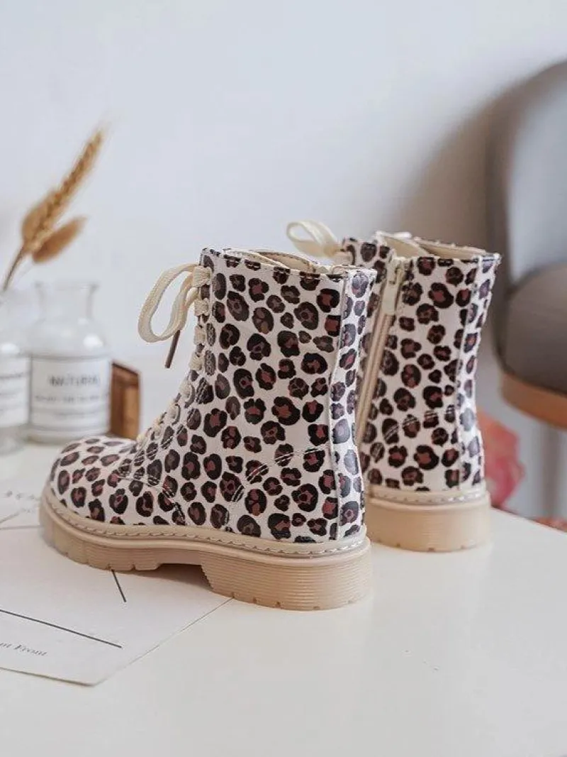 Dziewczęce>Boto Ocieplane Botki Dziecięce Na Suwak Beżowo-Brązowe Dolida Beżowy