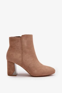 Botki Ocieplane|Brązowe I Beżowe Botki><noscript><img width=