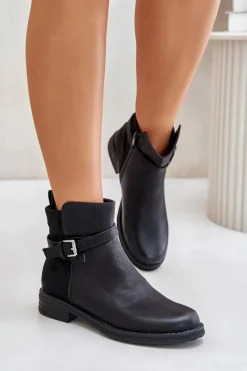 Botki Ocieplane|Czarne Botki><noscript><img width=