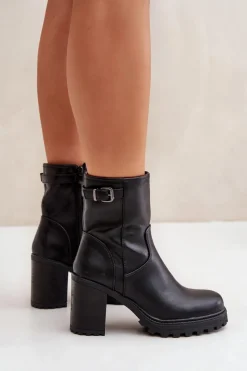 Botki Na Słupku|Czarne Botki><noscript><img width=