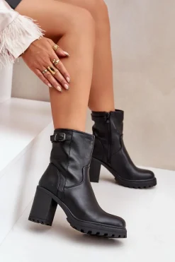 Botki Na Słupku|Czarne Botki><noscript><img width=