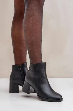 Hot Evento Ocieplane Botki Na Słupku Czarne Feliveth