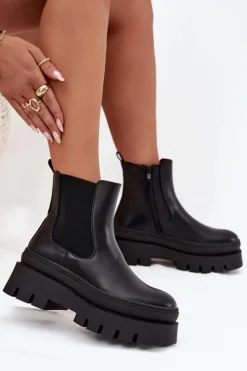 Czarne Botki|Botki Płaskie><noscript><img width=