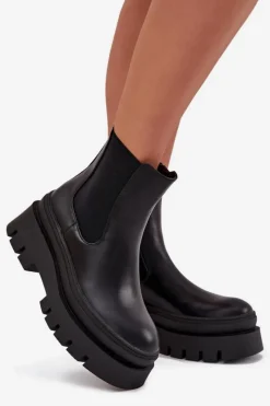 Czarne Botki|Botki Płaskie><noscript><img width=