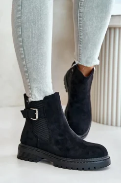 Brązowe I Beżowe Botki|Botki Płaskie><noscript><img width=