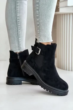 Brązowe I Beżowe Botki|Botki Płaskie><noscript><img width=