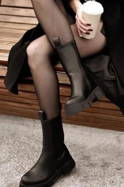 Ocieplane Botki Sztyblety Czarne Must Have Damskie Czarne Botki|Botki Zimowe Damskie