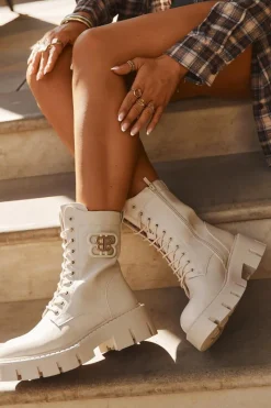 Online Ocieplane Botki Wokrery Damskie Z Ozdobą Jasnobeżowe Melisse Damskie Botki Ocieplane|Botki Sznurowane