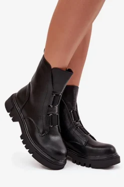 Botki Zimowe Damskie|Brązowe I Beżowe Botki><noscript><img width=